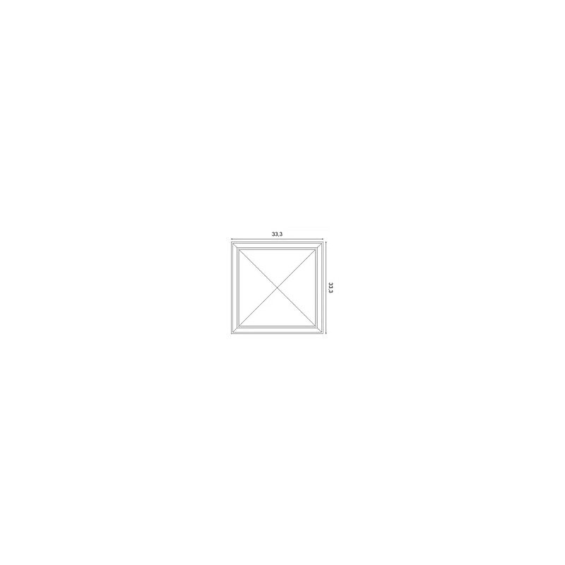 W123 ORAC Panneau mural 3D Purotouch L33,3 x H33,3 x L3,5 cm ORAC DECOR 3 - Cimaise Tableau 