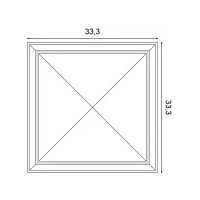B123 ORAC Purotouch 3D Wandpaneel L33,3 x H33,3 x L3,5 cm ORAC DECOR 3 - Cimaise Tableau 