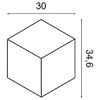W105 ORAC Panel de pared 3D Purotouch L30 x H34,6 x L3 cm ORAC DECOR 3 - Cimaise Tableau 