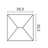W106 ORAC Pannello murale 3D Purotouch L33,3 x H33,3 x L2,9 cm ORAC DECOR 3 - Cimasa per Quadro