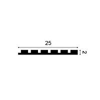 W111 ORAC 3D Wandplatte Purotouch L200 x H25 x L2 cm ORAC DECOR 3 - Cimaise Tableau