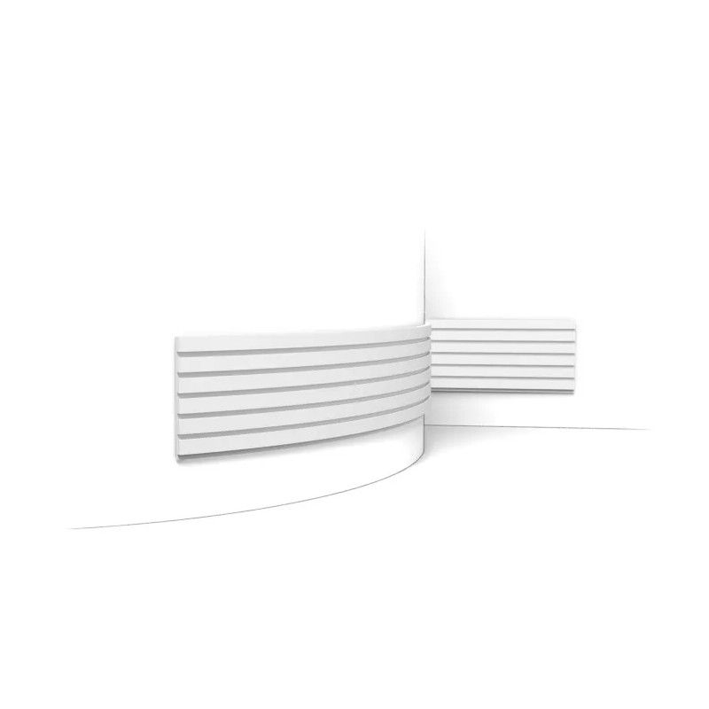 W111F Panel de pared FLEX 3D Flex L200 x H25 x L2 cm ORAC DECOR 1 - Cimaise Tableau