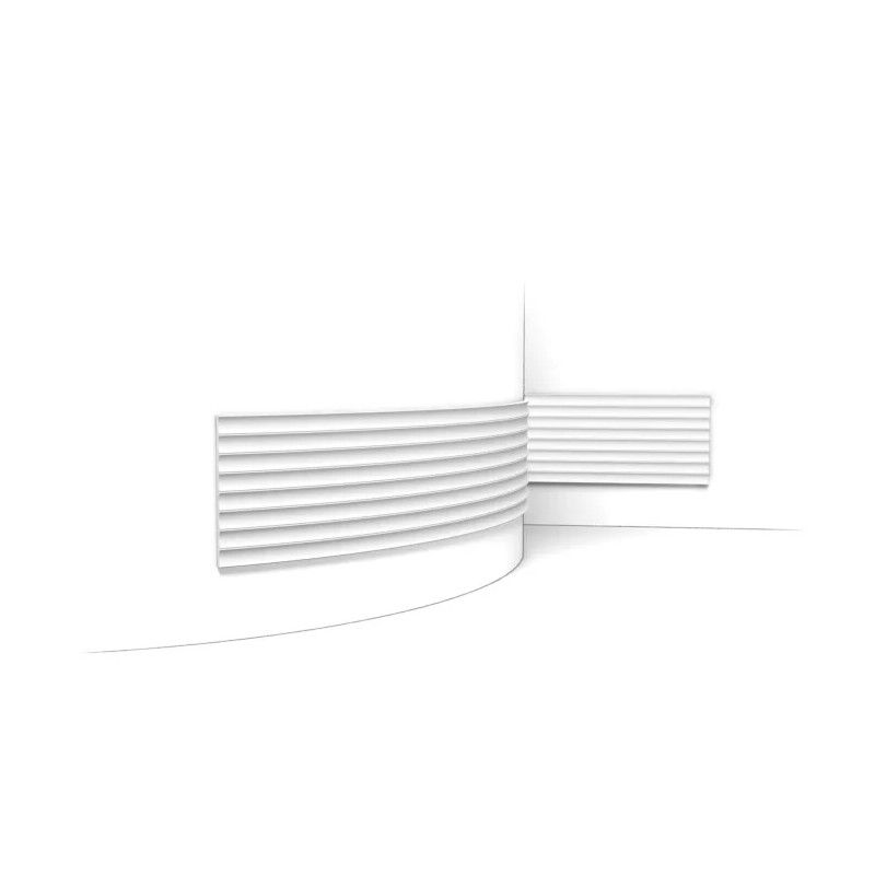 W109F Panel de pared FLEX 3D Flex L200 x H25 x L1,2 cm ORAC DECOR 1 - Cimaise Tableau 