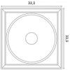W122 ORAC panel de pared 3D Purotouch L33.3 x H33.3 x L2,6 cm ORAC DECOR 3 - Cimaise Tableau 