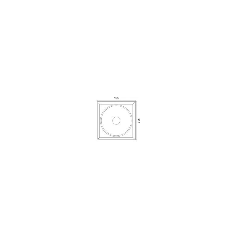 W122 ORAC 3D wall panel Purotouch L33.3 x H33.3 x L2,6 cm ORAC DECOR 3 - Cimaise Tableau 