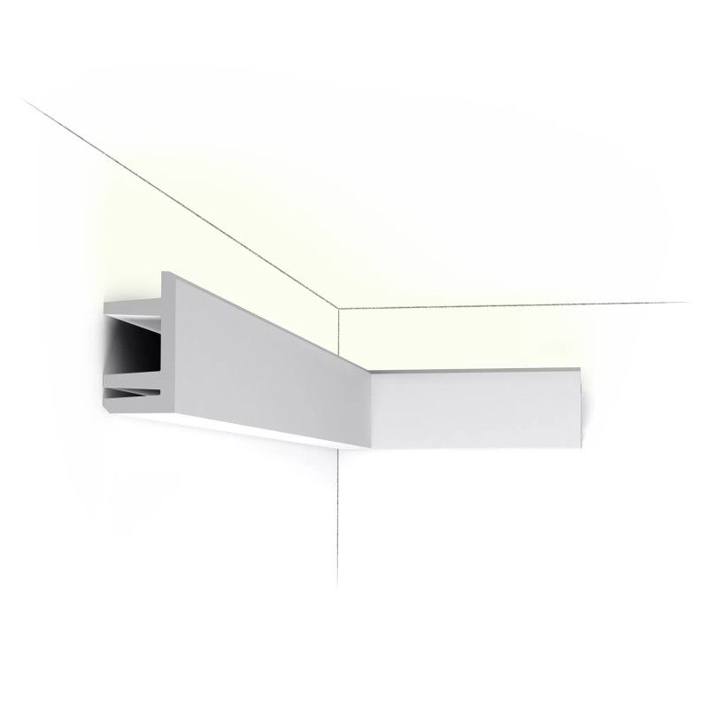 C381 Cornice illuminazione indiretta soffitto orac decor 200 cm ORAC DECOR 1 - Cornice Quadro