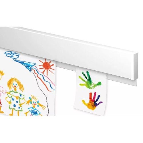 Inforail picture rail for drawings and posters (fixing hardware and end caps included)
