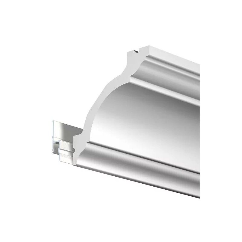 Cimosa Deco rail 200 cm Bianco primario - staffa per cornice per quadro Artiteq ARTI TEQ 2 - Cimaise Tableau 