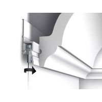 Cimosa Deco rail 200 cm Bianco primario - staffa per cornice per quadro Artiteq ARTI TEQ 3 - Cimaise Tableau 