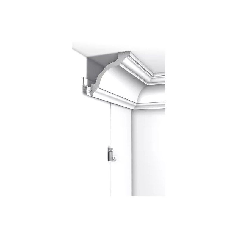 Cimosa Deco rail 200 cm Bianco primario - staffa per cornice per quadro Artiteq ARTI TEQ 4 - Cimaise Tableau 