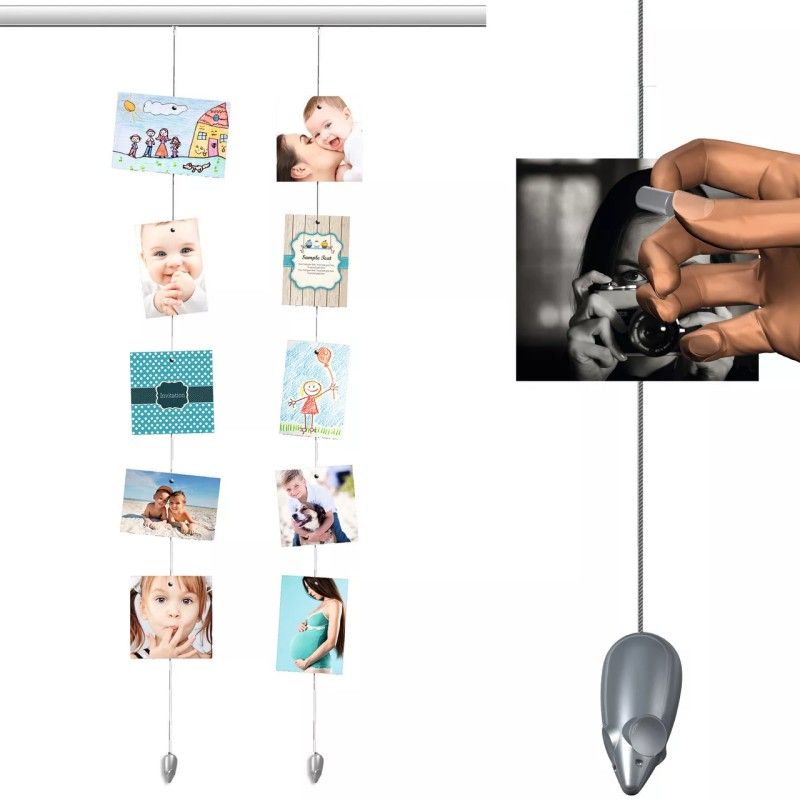 Kabel Bildermaus (MAGNETISCH) - artiteq Bilderschienenaufhängung ARTI TEQ 8 - Cimaise Tableau 