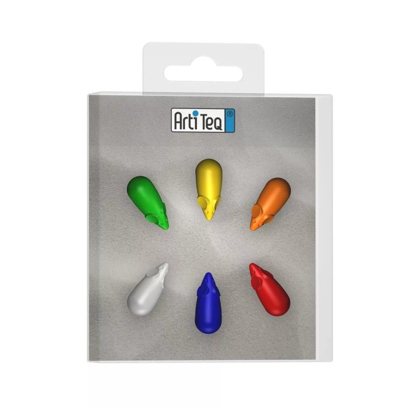 IMANES PARA RATONES DE COLORES x 6 unidades ARTI TEQ 3 - Cimaise Tableau 
