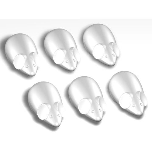 MOUSE MAGNETS BLANC X 6 PIECES ARTI TEQ 2 - Cimaise Tableau