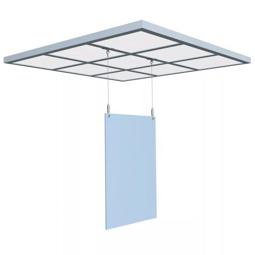 Clamping ceiling clamps for suspension Under ceiling Newly ARTI TEQ 2 - Cimaise Tableau 