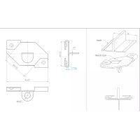 ATTACCO PER SOFFITTO FALSO 24 MM ARTITEQ ARTI TEQ 5 - CIMA PER QUADRI