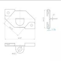 Clamping ceiling clamps for suspension Under ceiling Newly ARTI TEQ 6 - Cimaise Tableau 