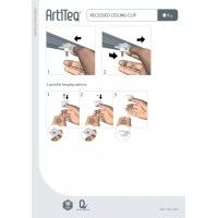 SOPORTE PARA FALSO TECHO DE PLÁSTICO BLANCO ARTITEQ ARTI TEQ 5 - Cimaise Tableau 