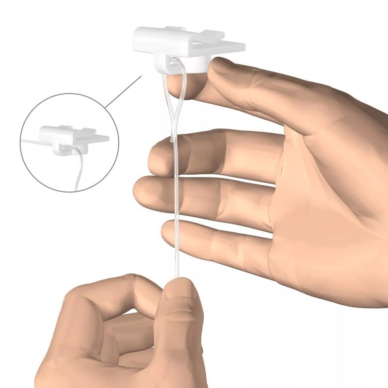 ATTACCO A SOFFITTO FALSO IN PLASTICA BIANCA ARTITEQ ARTI TEQ 7 - CIMA per TAVOLA