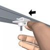 SOPORTE PARA FALSO TECHO DE PLÁSTICO BLANCO ARTITEQ ARTI TEQ 1 - Cimaise Tableau 