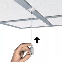 ATTACHE FAUX PLAFOND BLANC PLASTIQUE ARTITEQ WHITE PLASTIC CEILING GRID CLIP ARTITEQ ARTI TEQ 8 - Cimaise Tableau 