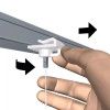 ATTACCO SOFFITTO FALSO BIANCO IN PLASTICA ARTITEQ ARTI TEQ 9 - Cimaise Tableau 