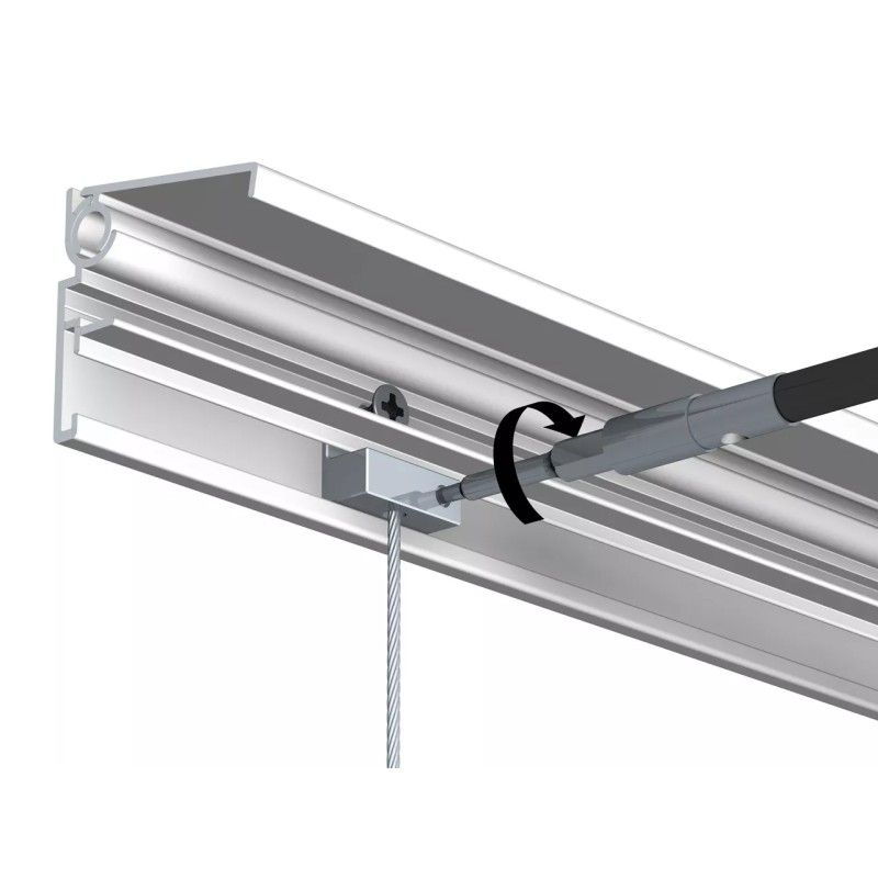 Doppelwandige Bilderschiene bis 80 kg , Schiene & Schieber, 200 cm TRACK & SLIDE 16 - Cimaise Tableau 