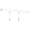 Binario per quadri a doppia parete fino a 80 kg , Track & Slider, 200 cm TRACK & SLIDE 17 - Cimaise Tableau 