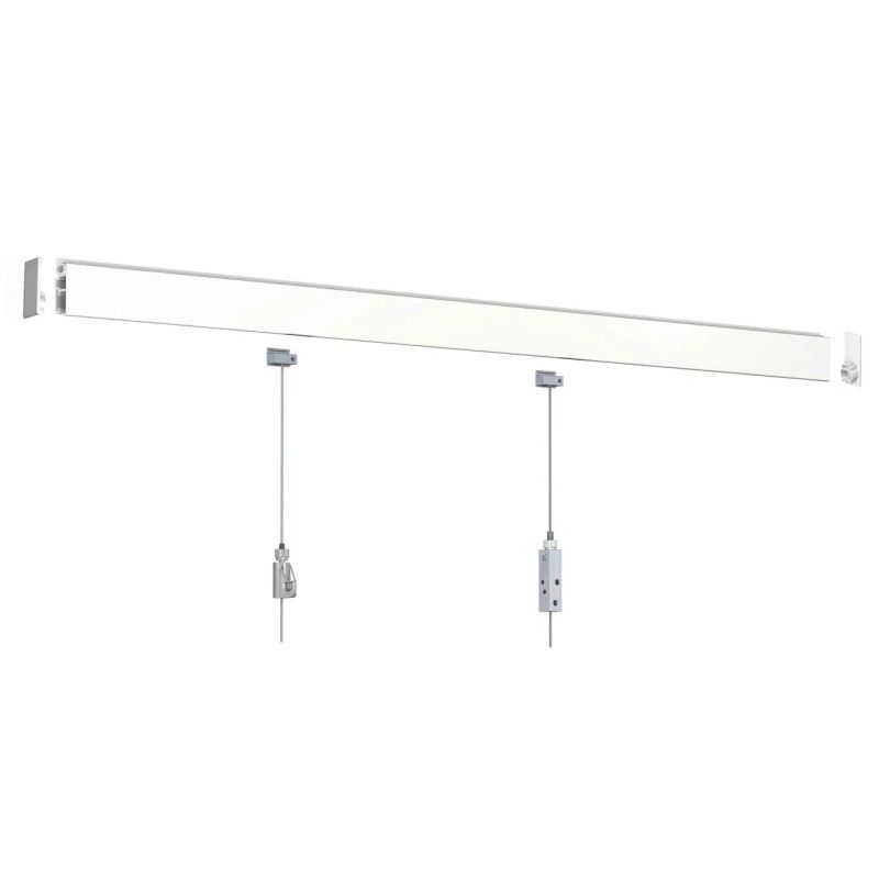Doppelwandige Bilderschiene bis 80 kg , Schiene & Schieber, 200 cm TRACK & SLIDE 17 - Cimaise Tableau 
