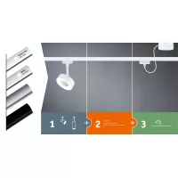 URail Paulmann - Ceiling Rail Picture Lighting PAULMANN 12 - Cimaise Tableau 