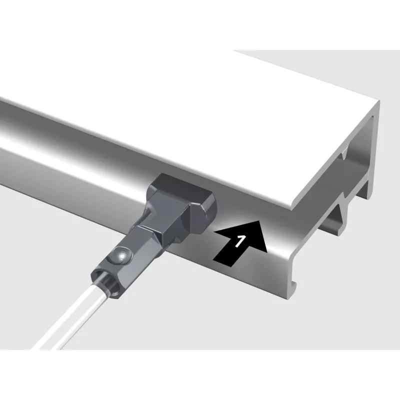 Hilos de Perlon Twister - 2 mm (INSERCIÓN DESDE ABAJO) - rieles para colgar cuadros artiteq ARTI TEQ 12 - Cimaise Tableau 