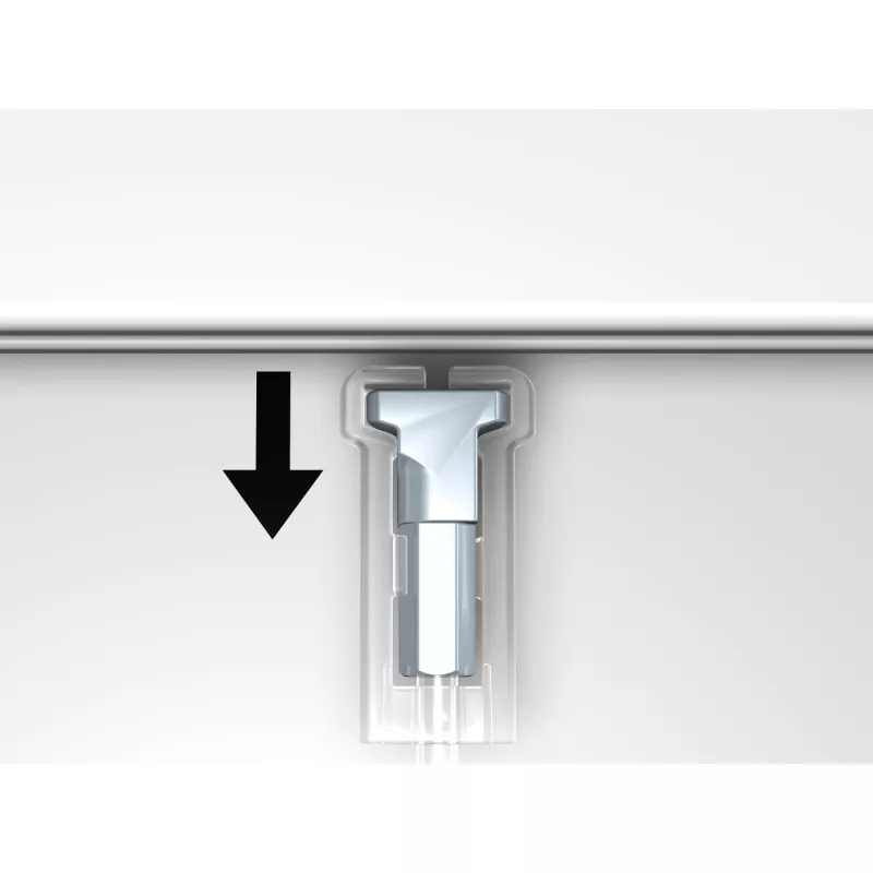 Fils perlon Twister Click2Fix - 2 mm ( INSERTION PAR LE DESSOUS ) - accrochage cimaises tableaux artiteq ARTI TEQ 12 - Cimaise T