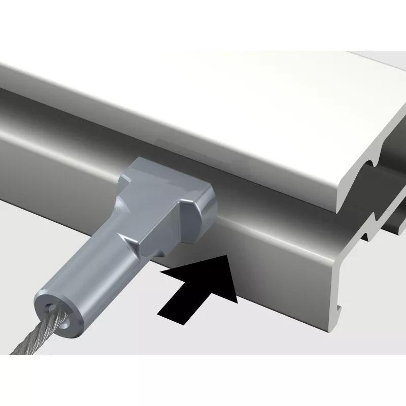 Filo d'acciaio Twister Micro per cornice (1 mm) - appeso cornice per quadro artiteq ARTI TEQ 2 - Cimaise Tableau 