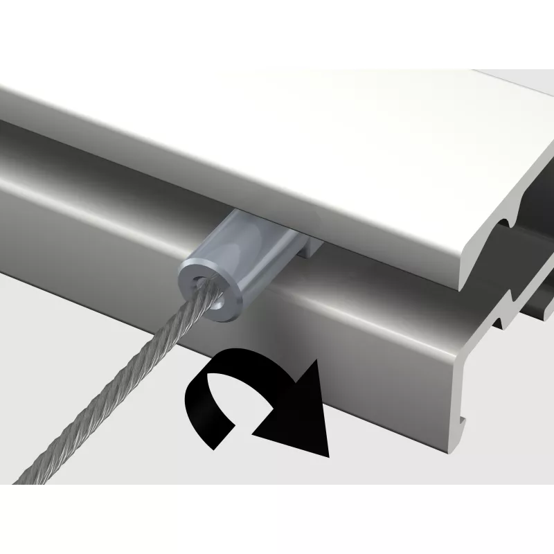 Filo d'acciaio Twister Micro per cornice (1 mm) - appeso cornice per quadro artiteq ARTI TEQ 3 - Cimaise Tableau 