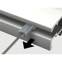 Wire Twister perlon Micro for candles ( 1 mm ) - hanging table artiteq ARTI TEQ 4 - Cimaise Tableau 