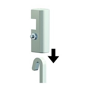 Blocking unit for 4 X 4 mm rod (For securing rod) - fixing picture rail for artiteq painting ARTI TEQ 2 - Cimaise Tableau
