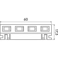 Conector recto de 48 V - système d'accrochage et décoration - détail 3