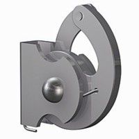 Anti-theft hook for 4 x 4 mm rod (100 kg) - picture rail fixing for artiteq painting ARTI TEQ 2 - Cimaise Tableau 