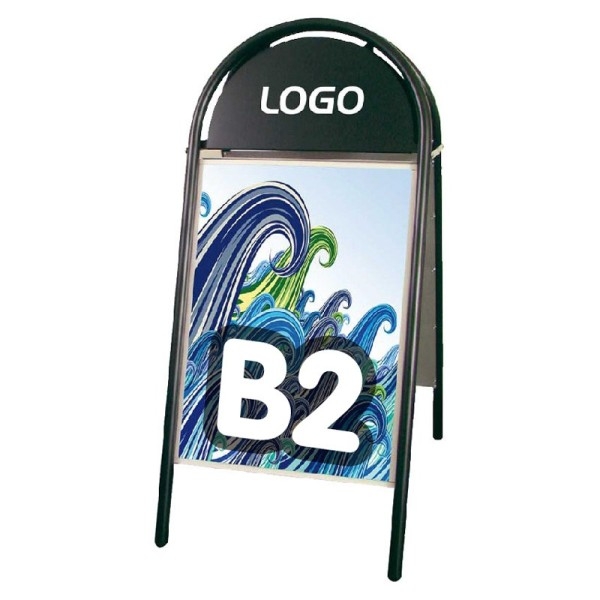 Stop trottoir Iron a-board magnetic Noir M&T DISPLAYS 2 - Cimaise Tableau 