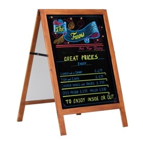 Trottoir caballo de madera, doble cara M&T DISPLAYS 2 - Cimaise Tableau