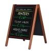 Cavalletto Lavagna in legno con lavagna, pieghevole, a doppia faccia M&T DISPLAYS 2 - Cimaise Tableau 