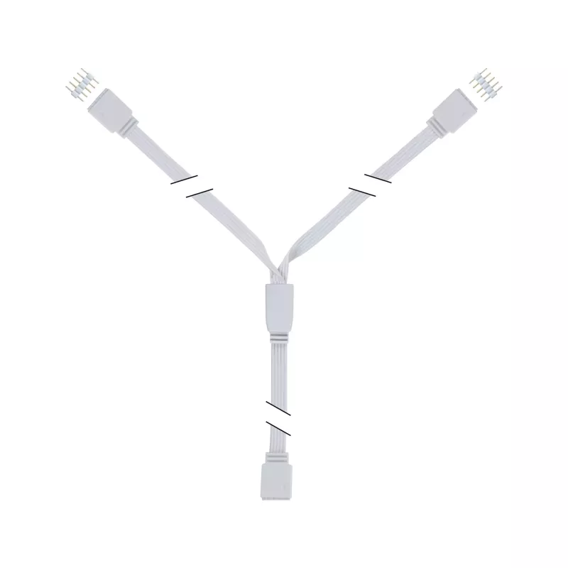 MaxLED accessoires Connecteur Y-Connecteur Blanc - système d'accrochage et décoration