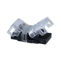 Pro Strip Schnellverbinder, einfarbig, 15 x 24,5 mm, max. 120 W, transparent, schwarz - système d'accrochage et décoration - détail 1