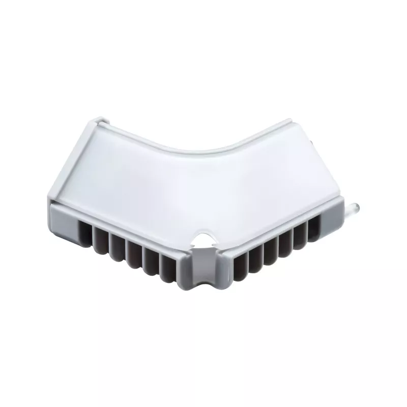 Conector de esquina para perfil de tira LED , borde interior – Paquete de 2 unidades, color gris. - système d'accrochage et décoration