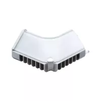 LED Strip Profile Corner Connector Inside Edge – Pack of 2 Gray - système d'accrochage et décoration - détail 1
