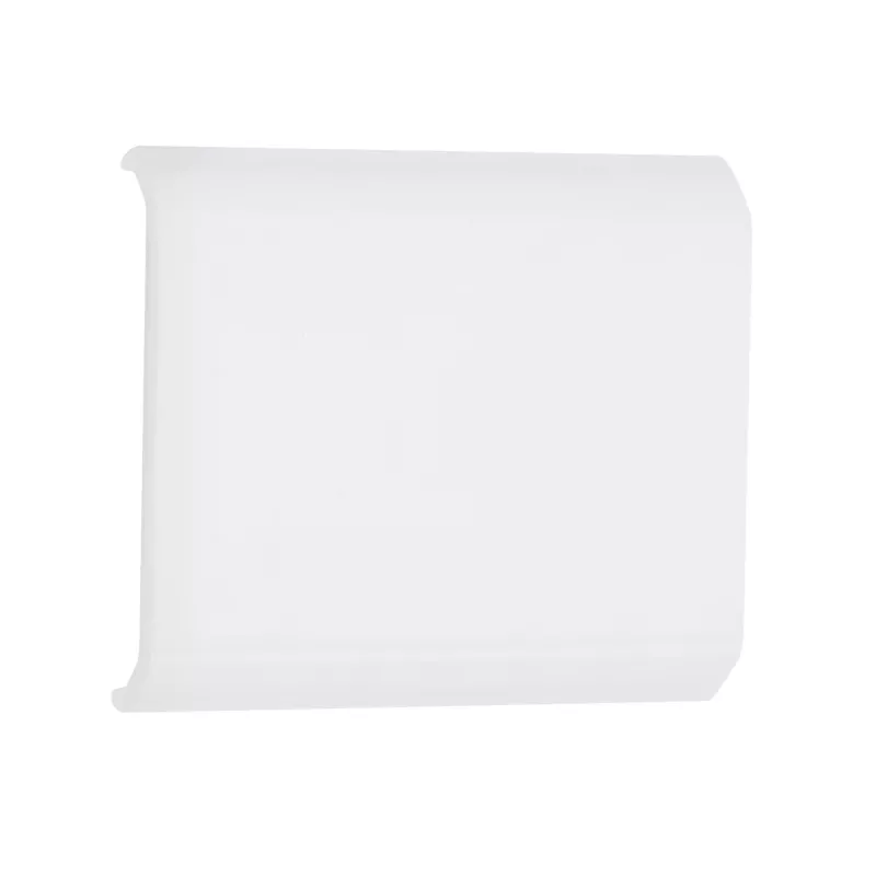 Cubierta para conector de perfil de tira LED Delta – Paquete de 4 unidades, acabado satinado