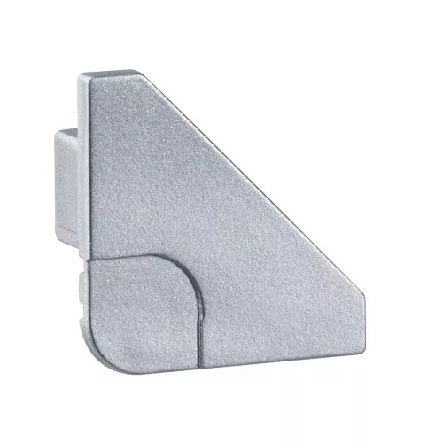 Conector de perfil para tira LED Delta - Paquete de 2 unidades, aluminio mate