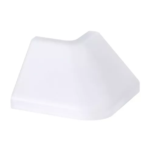 Conector de perfil para tira LED Delta, esquina exterior – Paquete de 2, acabado satinado