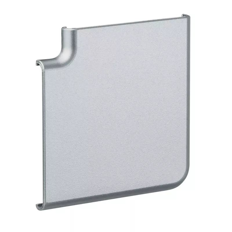 Conector de esquina de 90° para perfil de tira LED doble – Paquete de 2 unidades, aluminio mate