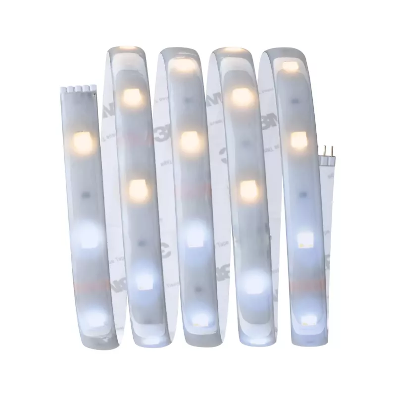Tira LED MaxLED 250 - Kit básico - Blanco regulable - Recubierta - IP44 - système d'accrochage et décoration