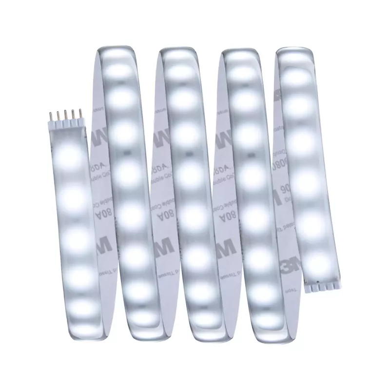 MaxLED 500 LED Strip - Basic Kit - Daylight White - 6500k - Coated - système d'accrochage et décoration